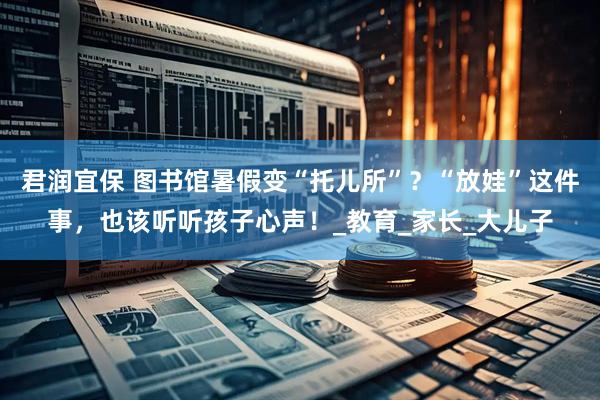 君润宜保 图书馆暑假变“托儿所”？“放娃”这件事，也该听听孩子心声！_教育_家长_大儿子